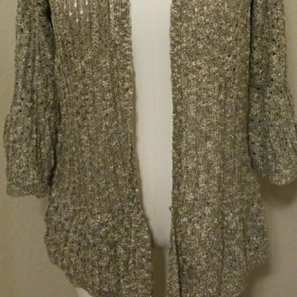 NWT Roz & Ali Pointelle Cardigan PXL - Picture 2 of 6